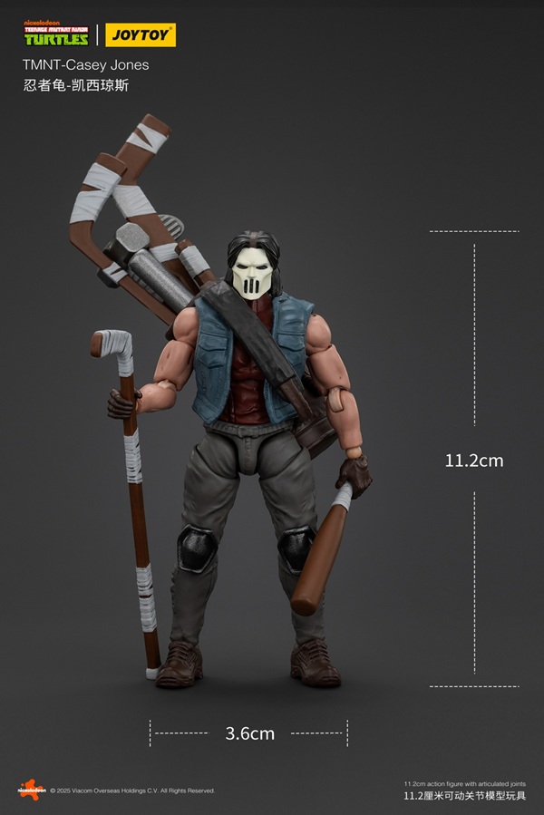 Casey Jones 1/18 Scale | Teenage Mutant Ninja Turtles | Joy Toy