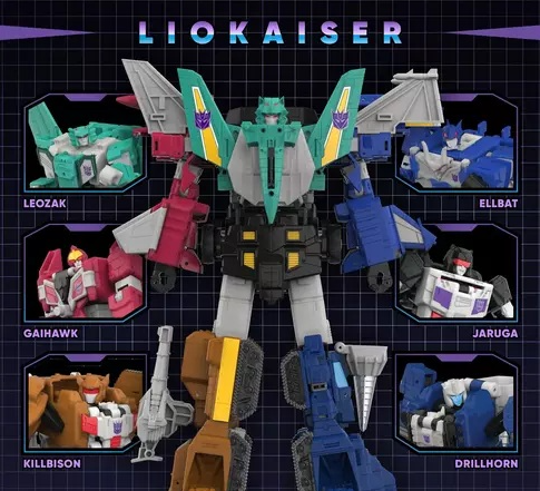 Liokaiser Combiner Set of 6 | Transformers Legacy