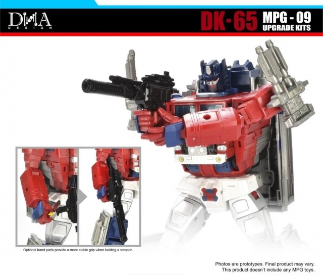 DK-65 Upgrade Kit for Transformers Masterpiece G MPG-09 Super Ginrai | Dna Design | Upgrade Kit