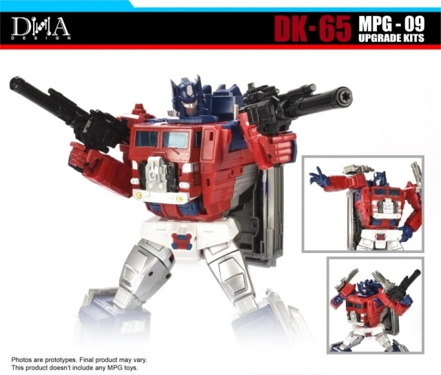 DK-65 Upgrade Kit for Transformers Masterpiece G MPG-09 Super Ginrai | Dna Design | Upgrade Kit