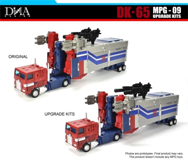 DK-65 Upgrade Kit for Transformers Masterpiece G MPG-09 Super Ginrai | Dna Design | Upgrade Kit