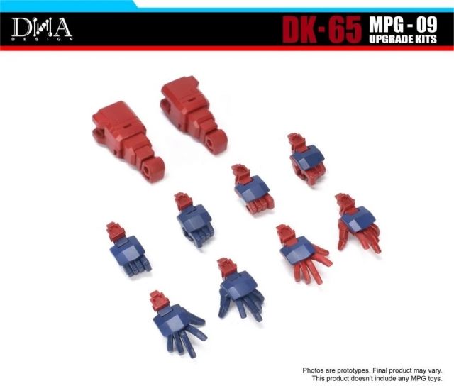 DK-65 Upgrade Kit for Transformers Masterpiece G MPG-09 Super Ginrai | Dna Design | Upgrade Kit