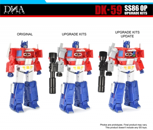 DK-59 Upgrade Kit for Transformers Studio Series 86-31 Optimus Prime | Dna Design | Upgrade Kit