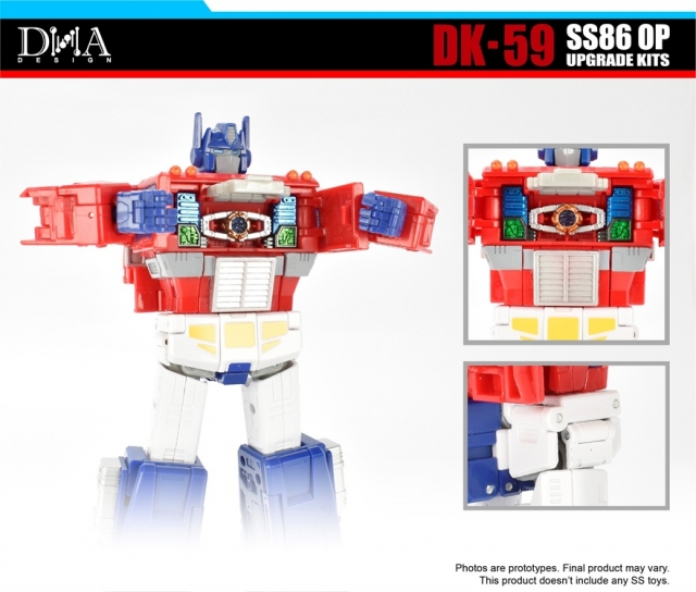 DK-59 Upgrade Kit for Transformers Studio Series 86-31 Optimus Prime | Dna Design | Upgrade Kit