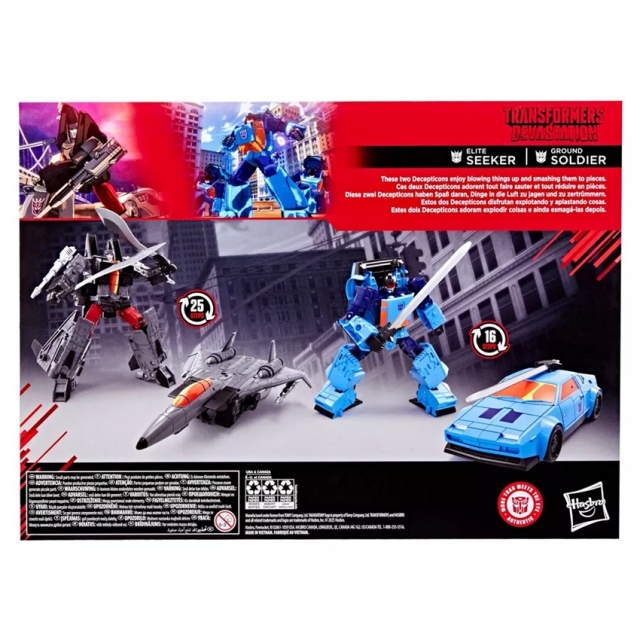 Elite Seeker and Ground Soldier Set of 2 MTMTE Collection | Transformers Studio Series | Transformers: Devastation