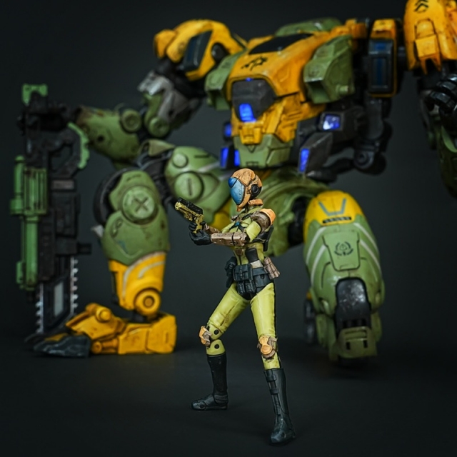 DX-07 Aria Bladeheart EXO-Valcrian 1/18 Scale | Mecha Project | Fresh Retro