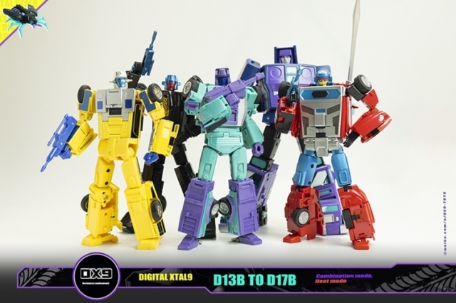 Attila Combiner Set of 5 G2 Color Version | DX9 Toys Attila Combiner