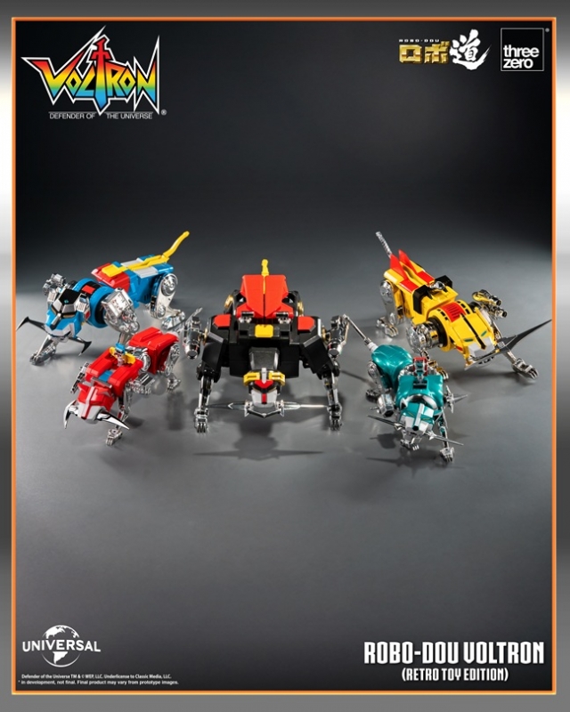 Voltron Retro Toy Edition ROBO-DOU Collectible Figure | Voltron: Defender Of The Universe | threezero