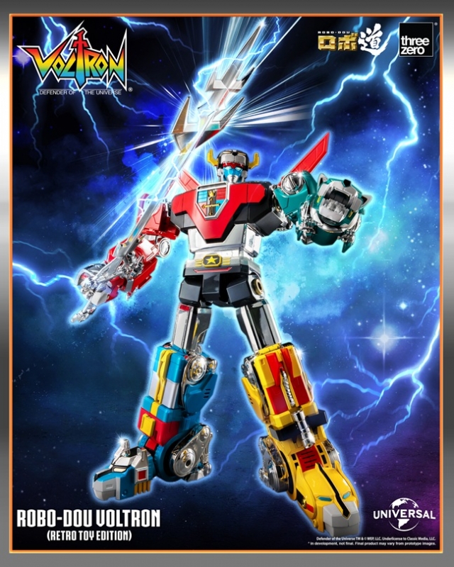 Voltron Retro Toy Edition ROBO-DOU Collectible Figure | Voltron: Defender Of The Universe | threezero