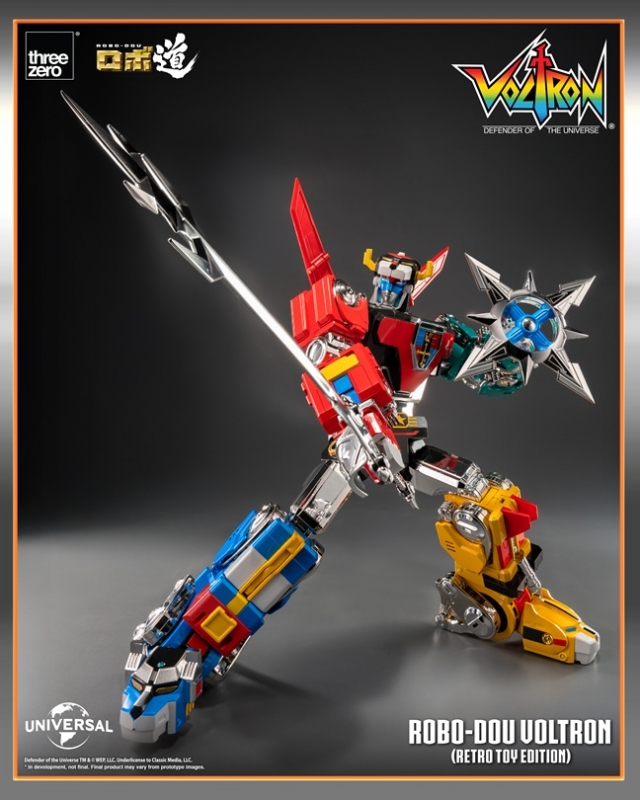 Voltron Retro Toy Edition ROBO-DOU Collectible Figure | Voltron: Defender Of The Universe | threezero