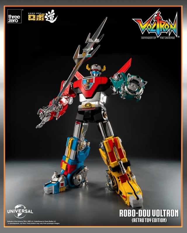 Voltron Retro Toy Edition ROBO-DOU Collectible Figure | Voltron: Defender Of The Universe | threezero