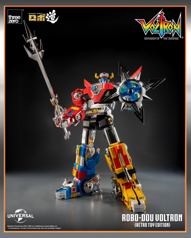 Voltron Retro Toy Edition ROBO-DOU Collectible Figure | Voltron: Defender Of The Universe | threezero