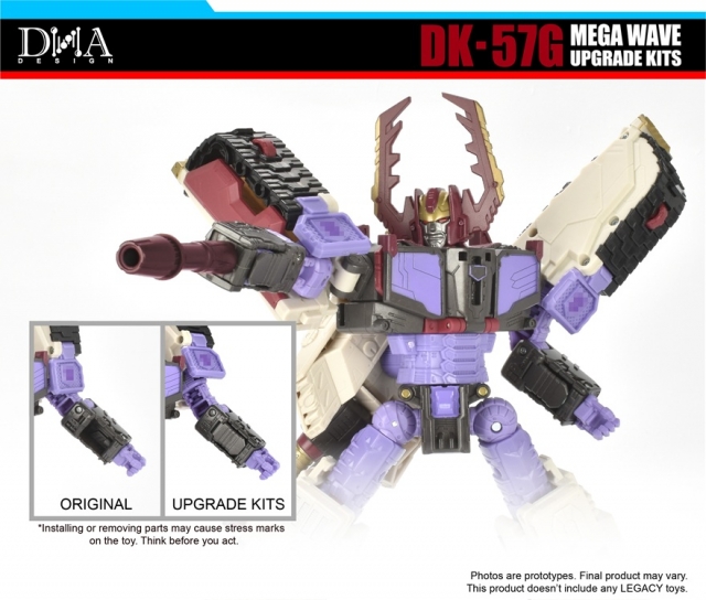 DK-57G Upgrade Kit for Transformers: Legacy United Leader Armada Universe Galvatron | Dna Design | Upgrade Kit