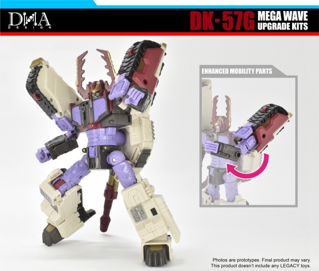 DK-57G Upgrade Kit for Transformers: Legacy United Leader Armada Universe Galvatron | Dna Design | Upgrade Kit