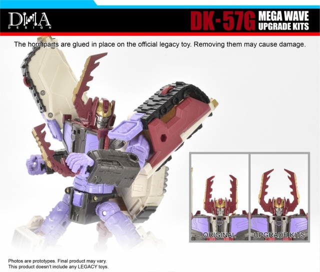 DK-57G Upgrade Kit for Transformers: Legacy United Leader Armada Universe Galvatron | Dna Design | Upgrade Kit
