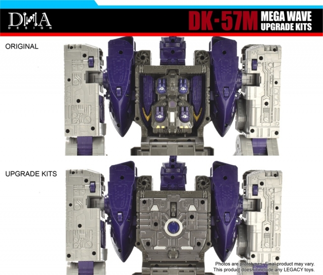 DK-57M Upgrade Kit for Transformers: Legacy United Titan Armada Universe Tidal Wave and Leader Armada Universe Galvatron | Dna Design | Upgrade Kit