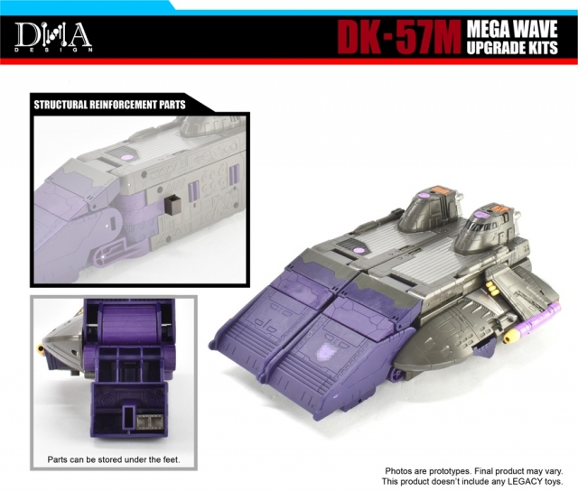 DK-57M Upgrade Kit for Transformers: Legacy United Titan Armada Universe Tidal Wave and Leader Armada Universe Galvatron | Dna Design | Upgrade Kit