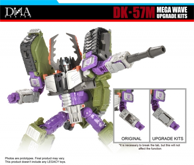 DK-57M Upgrade Kit for Transformers: Legacy United Titan Armada Universe Tidal Wave and Leader Armada Universe Galvatron | Dna Design | Upgrade Kit