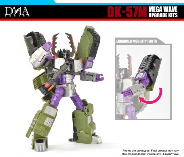 DK-57M Upgrade Kit for Transformers: Legacy United Titan Armada Universe Tidal Wave and Leader Armada Universe Galvatron | Dna Design | Upgrade Kit