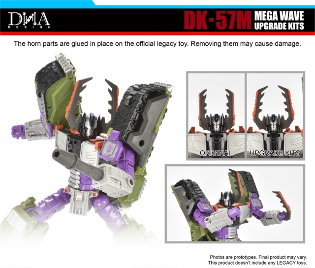 DK-57M Upgrade Kit for Transformers: Legacy United Titan Armada Universe Tidal Wave and Leader Armada Universe Galvatron | Dna Design | Upgrade Kit