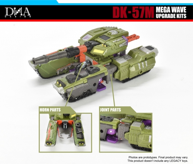 DK-57M Upgrade Kit for Transformers: Legacy United Titan Armada Universe Tidal Wave and Leader Armada Universe Galvatron | Dna Design | Upgrade Kit