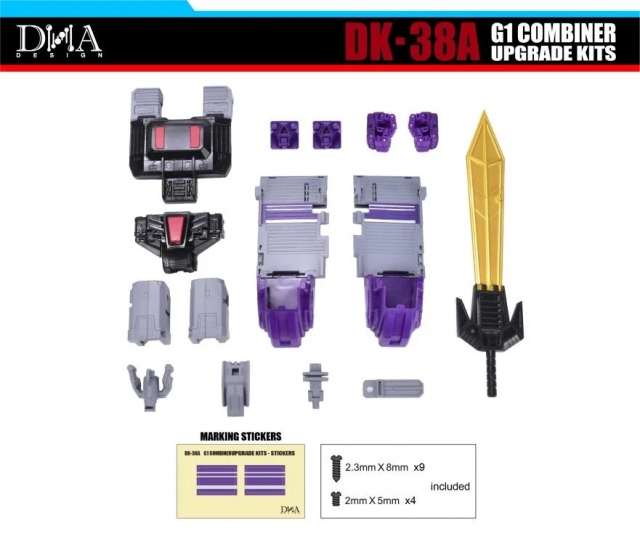 DK-38A Upgrade Kit for Transformers Legacy Motormaster and Menasor | Dna Design | Upgrade Kit