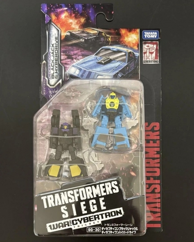 SG-30 Decepticon Sports Car Patrol 2-Pack Blackjack and Hyperdrive Micromaster Scale | Transformers Generations War for Cybertron Siege Chapter