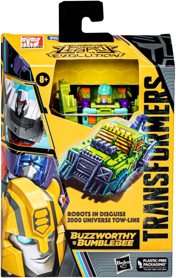 Tow-Line Robots in Disguise 2000 Deluxe Class | Transformers Generations Buzzworthy Bumblebee