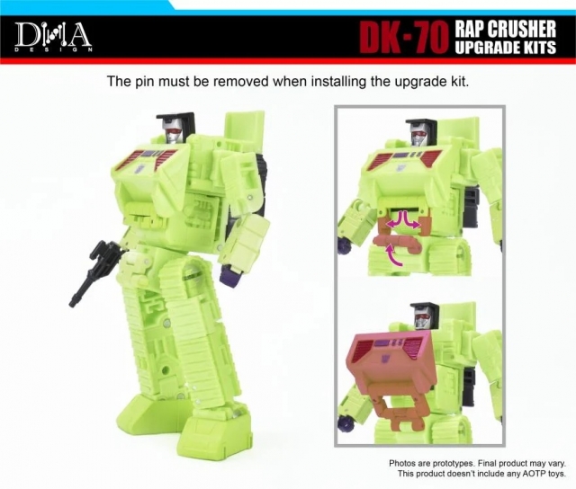 DK-70 Upgrade Kit for Transformers Studio Series Bonecrusher and Scrapper | DNA Design