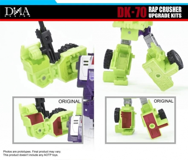DK-70 Upgrade Kit for Transformers Studio Series Bonecrusher and Scrapper | DNA Design