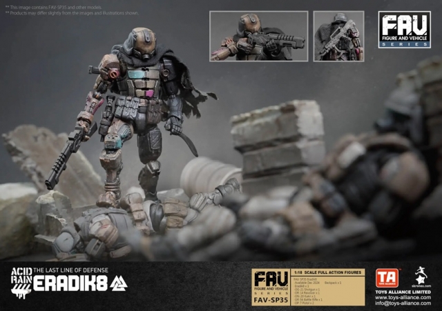 FAV-SP35 Eradik8 SDCC 2025 Exclusive 1:18 Scale | Acid Rain FAV