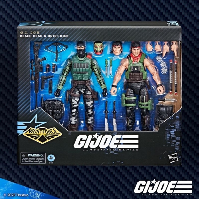 Nightforce Beach Head and Quick Kick Set of 2 6-Inch Scale | G.I. Joe Classified Series
