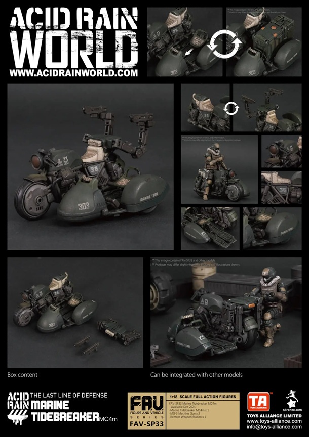 FAV-SP33 Marine Tidebreaker MC4m SDCC 2025 Exclusive 1:18 Scale | Acid Rain FAV