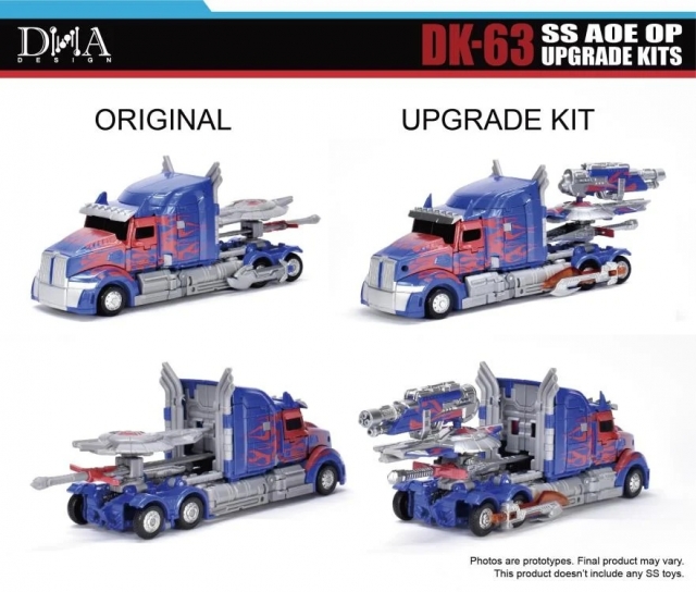 DK-63 Upgrade Kit with Bonus for Transformers: AOE SS Leader Class Optimus Prime | DNA Design
