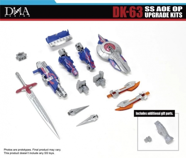 DK-63 Upgrade Kit with Bonus for Transformers: AOE SS Leader Class Optimus Prime | DNA Design