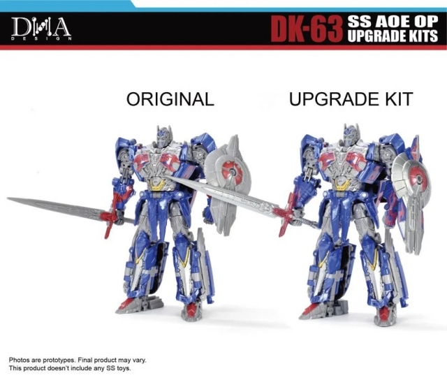 DK-63 Upgrade Kit with Bonus for Transformers: AOE SS Leader Class Optimus Prime | DNA Design