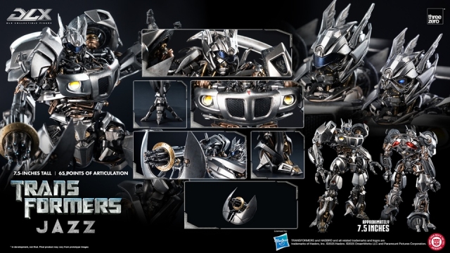 Jazz DLX Collectible Figure | Transformers: The Movie (2007) | threezero