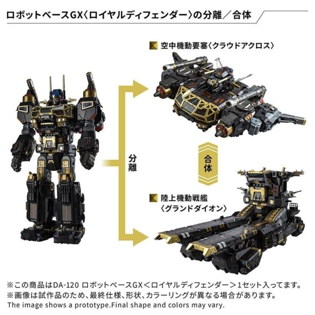 DA-120 Robot Base GX (Royal Defender) | Diaclone Reboot
