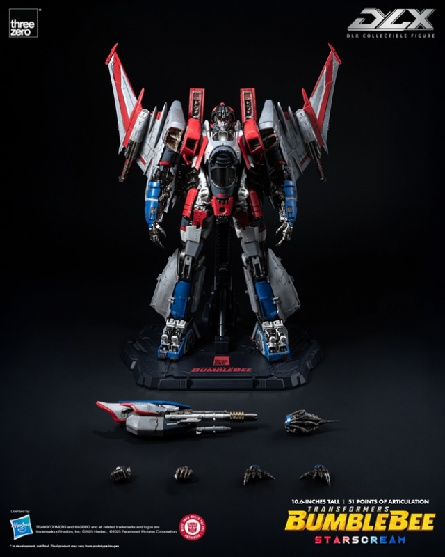 Starscream DLX Scale Collectible Figure | Transformers: Bumblebee | threezero