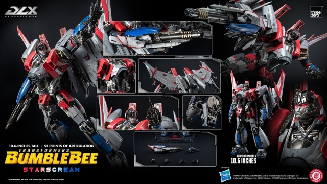 Starscream DLX Scale Collectible Figure | Transformers: Bumblebee | threezero