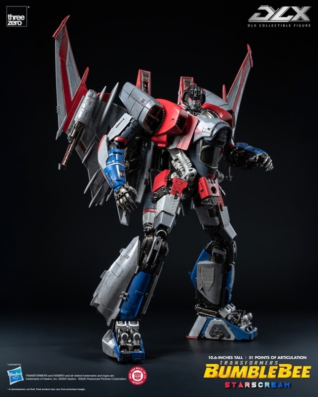 Starscream DLX Scale Collectible Figure | Transformers: Bumblebee | threezero
