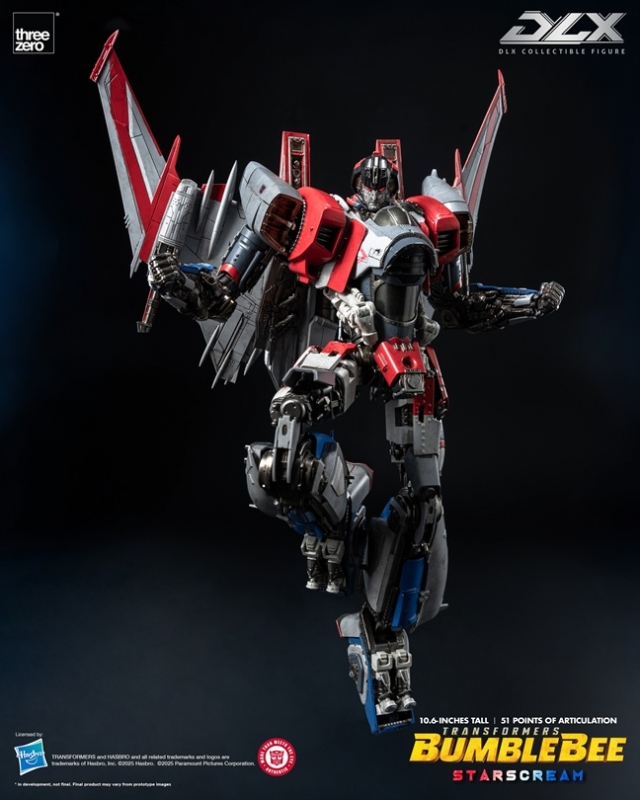 Starscream DLX Scale Collectible Figure | Transformers: Bumblebee | threezero