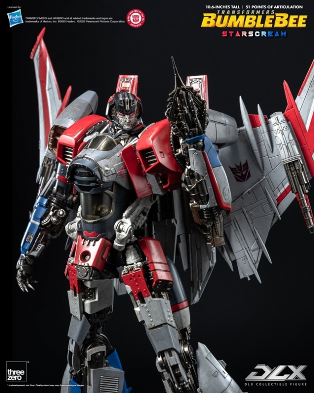 Starscream DLX Scale Collectible Figure | Transformers: Bumblebee | threezero