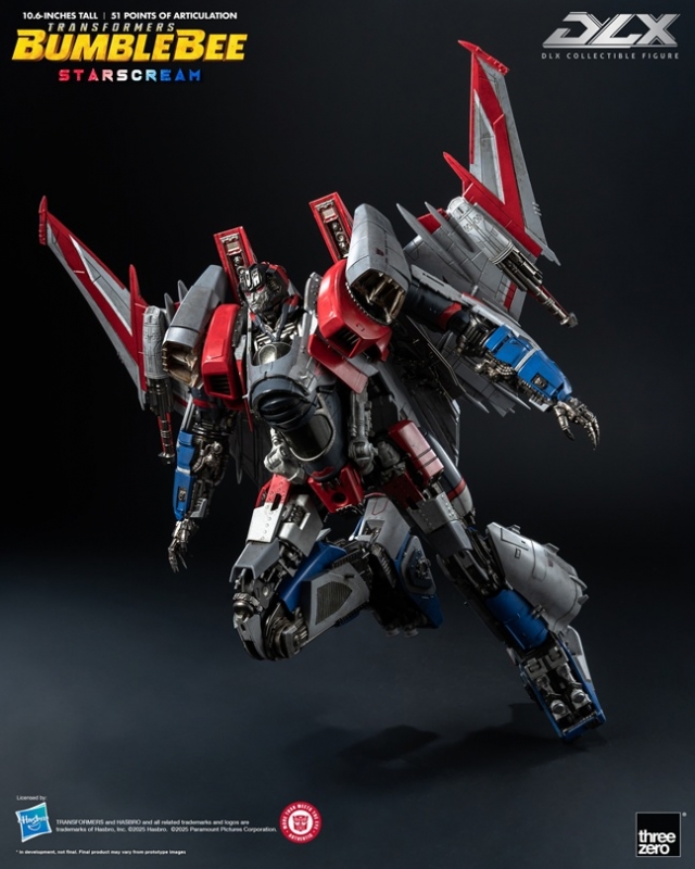 Starscream DLX Scale Collectible Figure | Transformers: Bumblebee | threezero