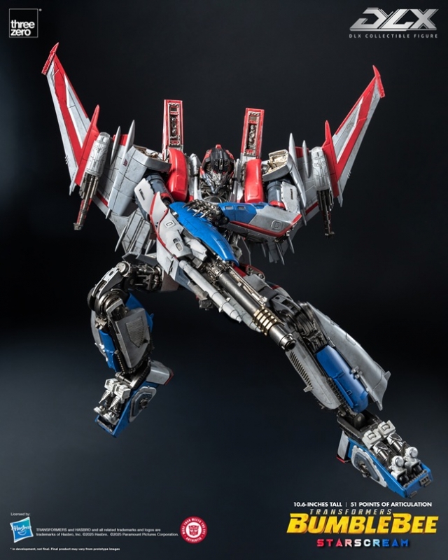 Starscream DLX Scale Collectible Figure | Transformers: Bumblebee | threezero