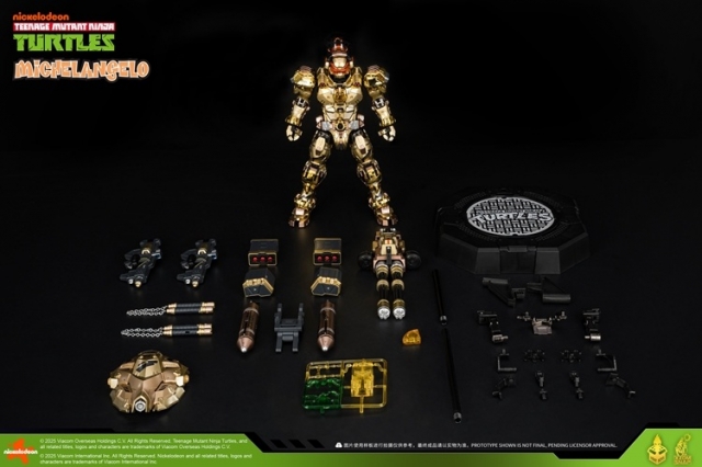 HB0092 Michelangelo Golden Version | Heat Boys TMNT Mecha Figure | TFSource