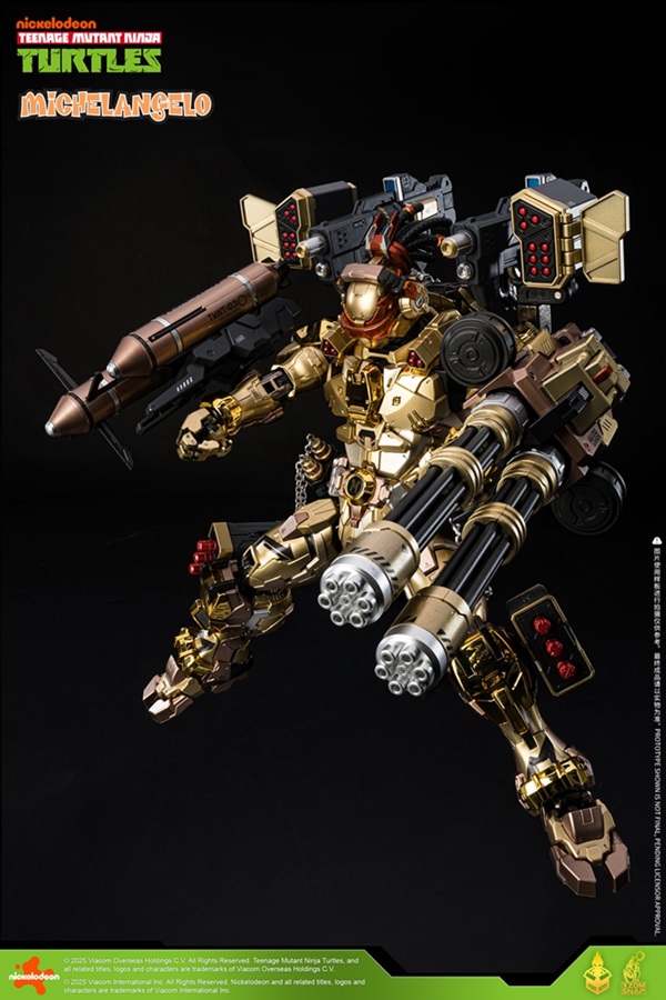 HB0092 Michelangelo Golden Version | Heat Boys TMNT Mecha Figure | TFSource