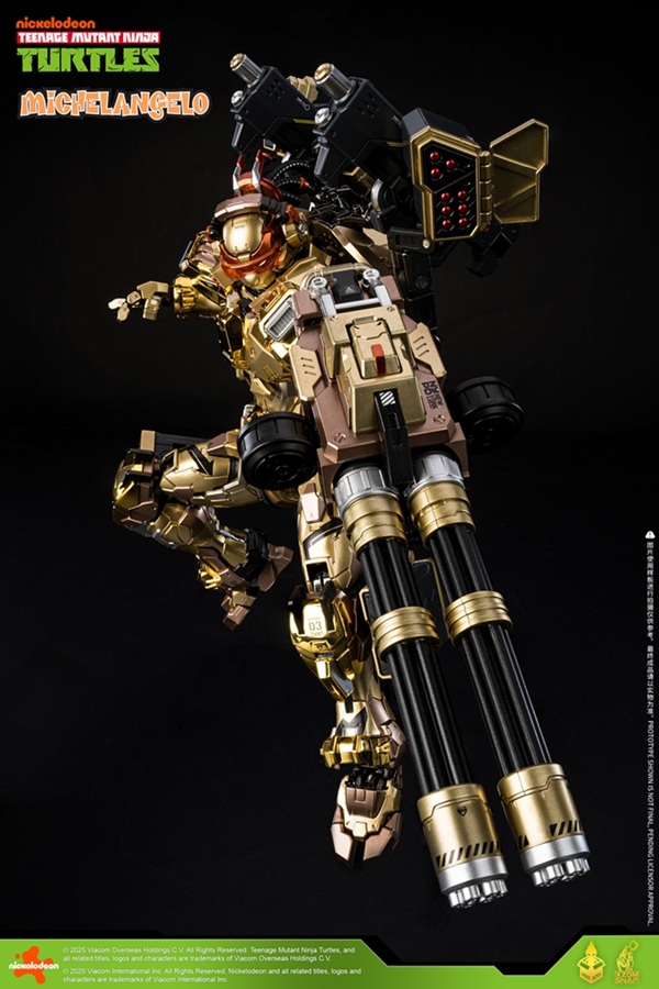 HB0092 Michelangelo Golden Version | Heat Boys TMNT Mecha Figure | TFSource