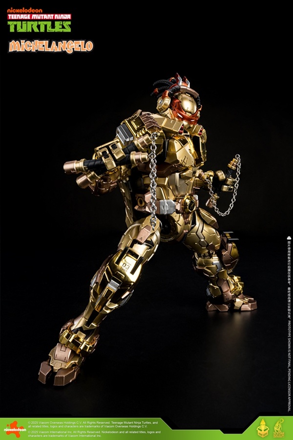 HB0092 Michelangelo Golden Version | Heat Boys TMNT Mecha Figure | TFSource