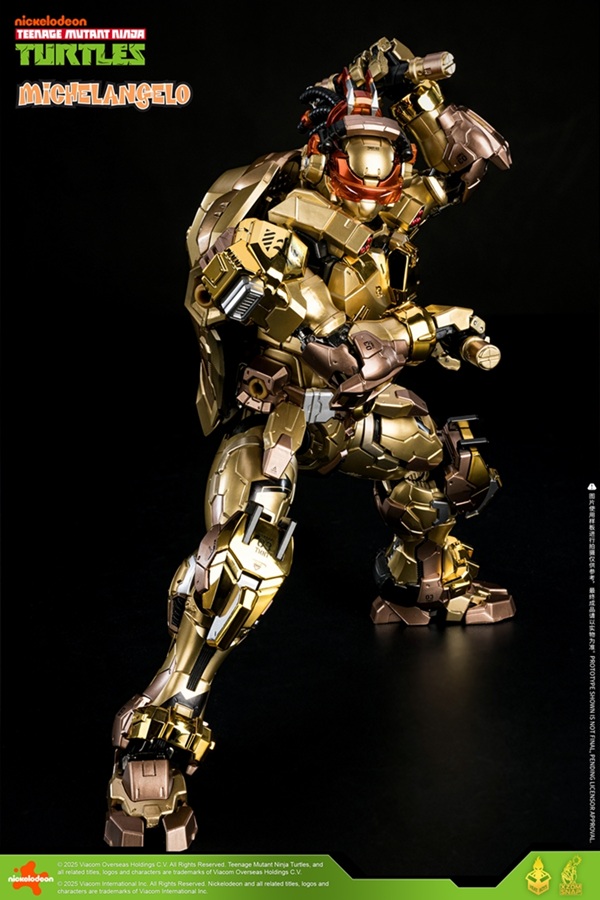 HB0092 Michelangelo Golden Version | Heat Boys TMNT Mecha Figure | TFSource